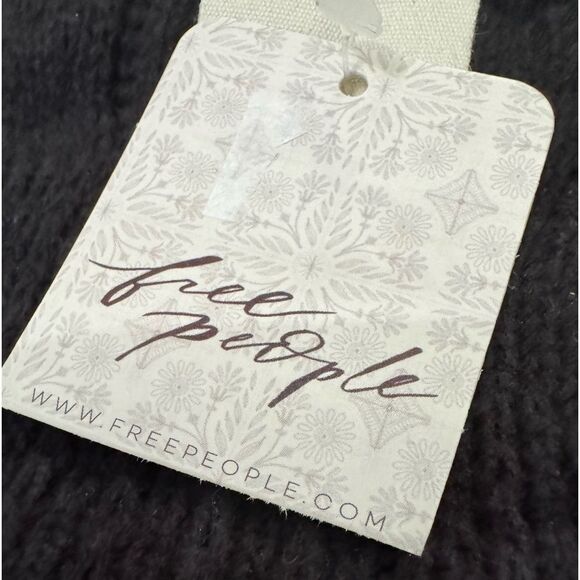 NEW WITH TAG Free People Chunky Socks BLACK - Picture 5 of 8